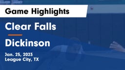 Clear Falls  vs Dickinson  Game Highlights - Jan. 25, 2023