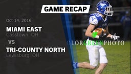 Recap: Miami East  vs. Tri-County North  2016