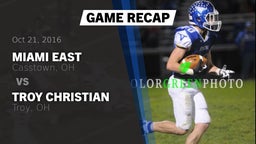 Recap: Miami East  vs. Troy Christian  2016