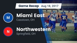 Recap: Miami East  vs. Northwestern  2017