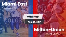 Matchup: Miami East vs. Milton-Union  2017
