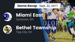 Recap: Miami East  vs. Bethel Township  2017