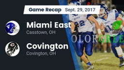Recap: Miami East  vs. Covington  2017