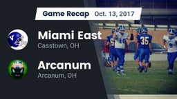 Recap: Miami East  vs. Arcanum  2017
