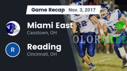 Recap: Miami East  vs. Reading  2017