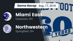 Recap: Miami East  vs. Northwestern  2018