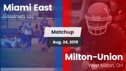 Matchup: Miami East vs. Milton-Union  2018