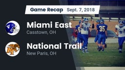 Recap: Miami East  vs. National Trail  2018
