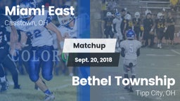 Matchup: Miami East vs. Bethel Township  2018