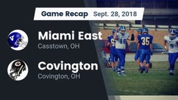 Recap: Miami East  vs. Covington  2018