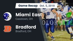 Recap: Miami East  vs. Bradford  2018