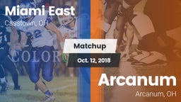 Matchup: Miami East vs. Arcanum  2018