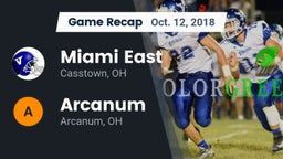 Recap: Miami East  vs. Arcanum  2018