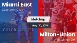Matchup: Miami East vs. Milton-Union  2019