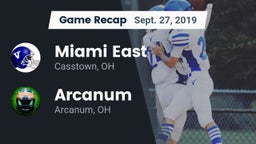 Recap: Miami East  vs. Arcanum  2019