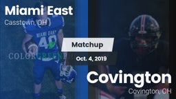 Matchup: Miami East vs. Covington  2019
