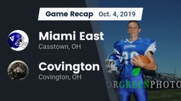 Recap: Miami East  vs. Covington  2019