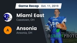 Recap: Miami East  vs. Ansonia  2019