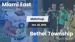 Matchup: Miami East vs. Bethel Township  2019