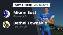 Recap: Miami East  vs. Bethel Township  2019