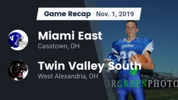 Recap: Miami East  vs. Twin Valley South  2019