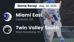 Recap: Miami East  vs. Twin Valley South  2020