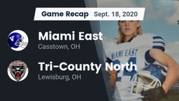 Recap: Miami East  vs. Tri-County North  2020