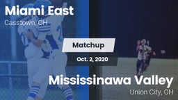 Matchup: Miami East vs. Mississinawa Valley  2020