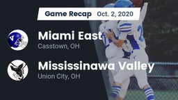 Recap: Miami East  vs. Mississinawa Valley  2020