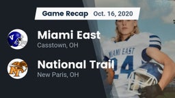 Recap: Miami East  vs. National Trail  2020