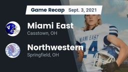 Recap: Miami East  vs. Northwestern  2021