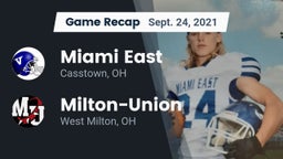 Recap: Miami East  vs. Milton-Union  2021
