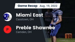 Recap: Miami East  vs. Preble Shawnee  2022