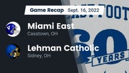 Recap: Miami East  vs. Lehman Catholic  2022