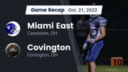 Recap: Miami East  vs. Covington  2022