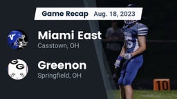 Recap: Miami East  vs. Greenon  2023