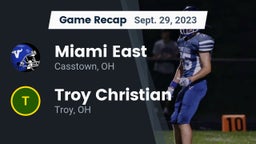 Recap: Miami East  vs. Troy Christian  2023