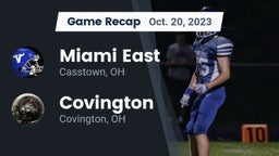 Recap: Miami East  vs. Covington  2023