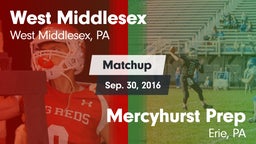 Matchup: West Middlesex vs. Mercyhurst Prep  2016