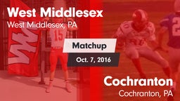 Matchup: West Middlesex vs. Cochranton  2016