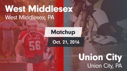 Matchup: West Middlesex vs. Union City  2016