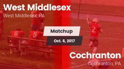 Matchup: West Middlesex vs. Cochranton  2017