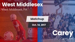 Matchup: West Middlesex vs. Carey  2017