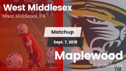 Matchup: West Middlesex vs. Maplewood  2018