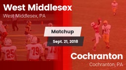 Matchup: West Middlesex vs. Cochranton  2018