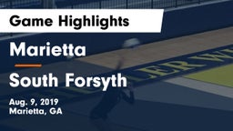 Marietta  vs South Forsyth Game Highlights - Aug. 9, 2019