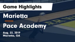 Marietta  vs Pace Academy Game Highlights - Aug. 22, 2019