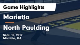 Marietta  vs North Paulding  Game Highlights - Sept. 10, 2019