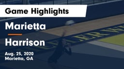 Marietta  vs Harrison  Game Highlights - Aug. 25, 2020