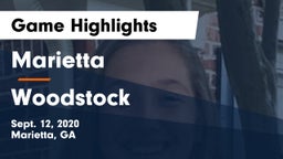 Marietta  vs Woodstock  Game Highlights - Sept. 12, 2020